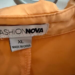 Fashion Nova Vibrant Orange Dress